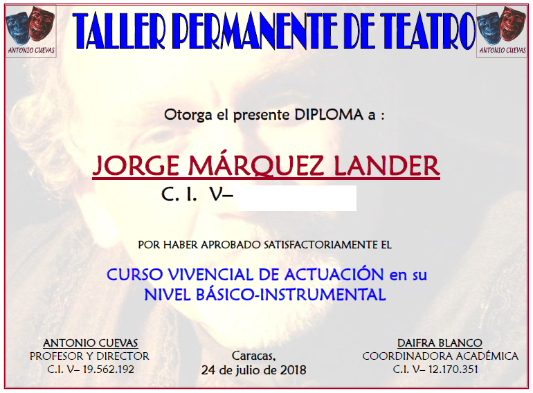 Curso Vivencial de actuación Nivel Instrumental
